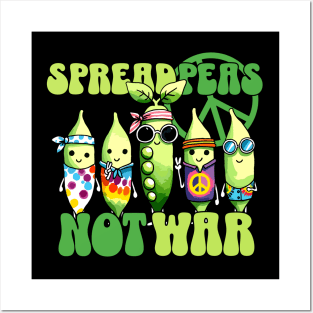 Spread Peas not War Hippy Spead Peace not War Design Posters and Art